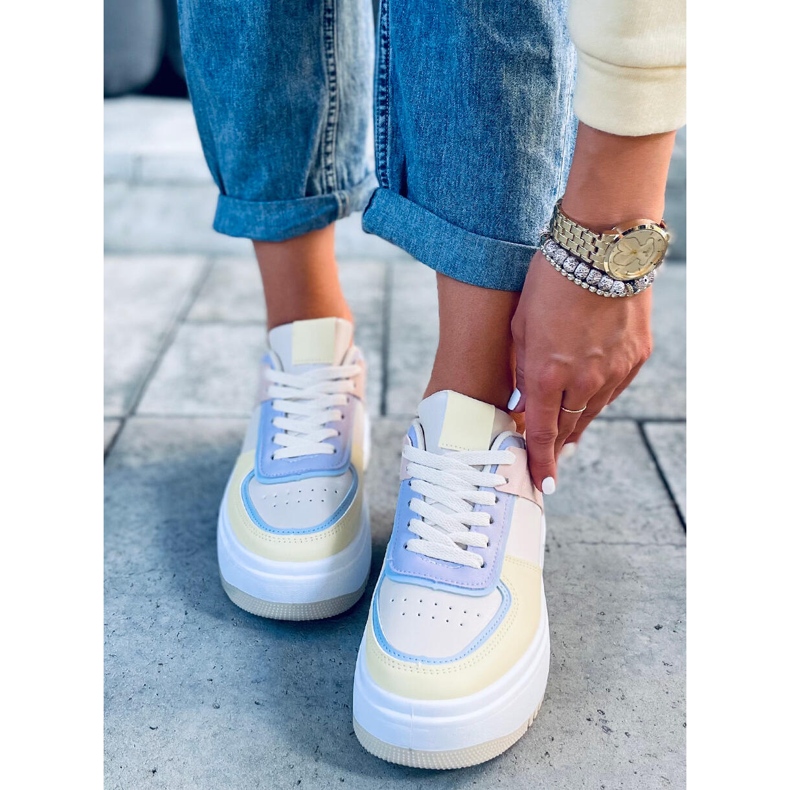 Ženske tenisice Dhara Yellow bijela plava ružičasta višebojan žuta boja 1