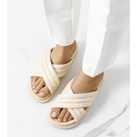 Bež papuče na platformi Daintree 2