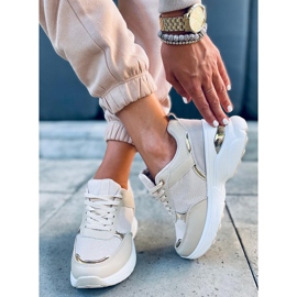 Sportske cipele na skrivenom Dafne Beige klin bež 1