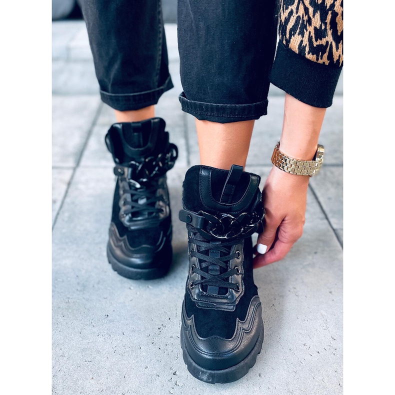 Tenisice s odvojivim lancem Peri Black crno 1