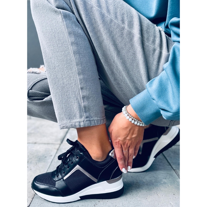 Wisto crne tenisice na klin crna 1