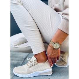 Kessi Bež čarapa sportske cipele 1