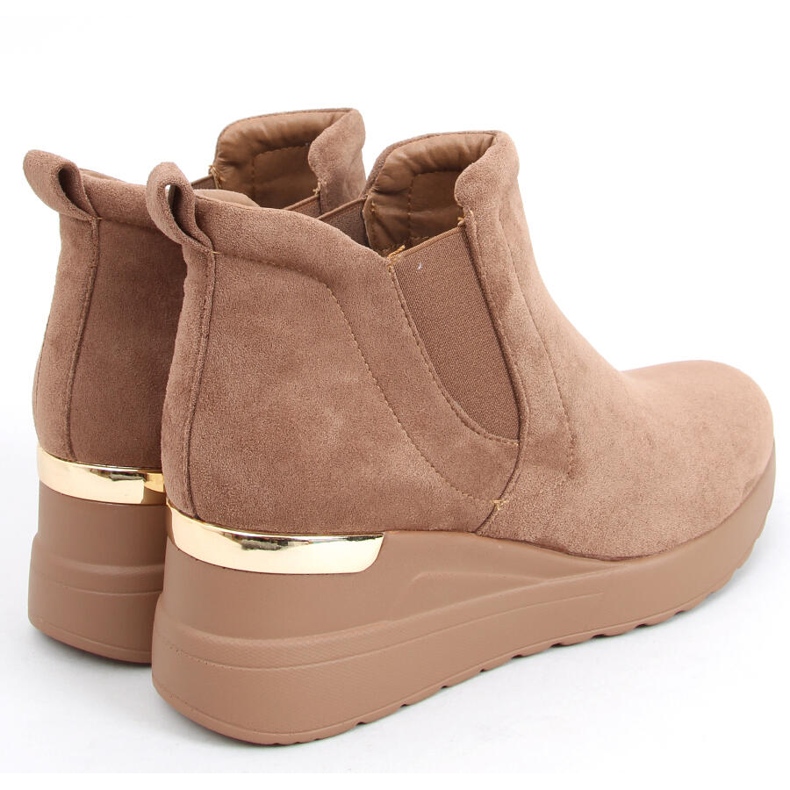 Cipele na klin Florens Khaki bež 2