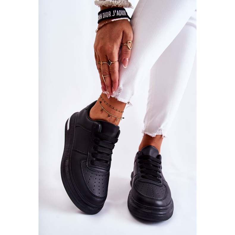 PG1 Klasične crne Jennys kožne sportske cipele crna 1