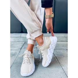 Sportske cipele s čarapama Indu Beige bež 1