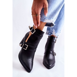 WJ2 Moderne čizme na stupu s izrezima crni suelo crna 1