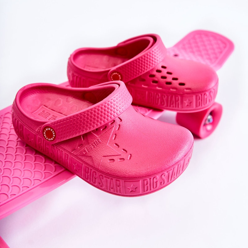 Dječje lagane papuče Kroks Big Star II375006 Fuchsia ružičasta 2