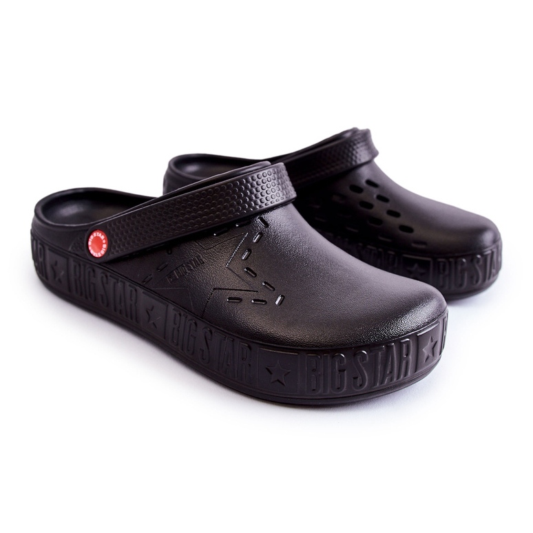 Muške lagane papuče Kroks Big Star II175001 crne crno 1