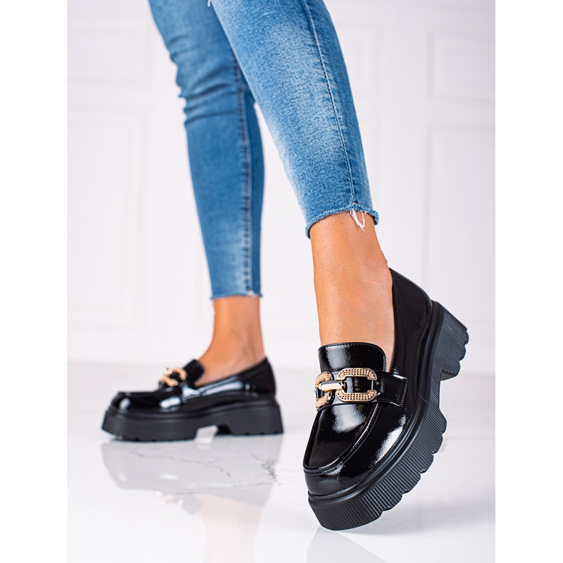 Crne lakirane cipele Vinceza crno 1