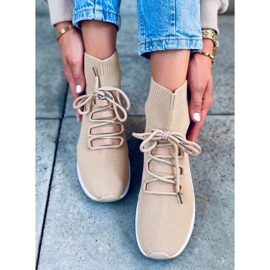 Katrin kaki tenisice s čarapama bež 1