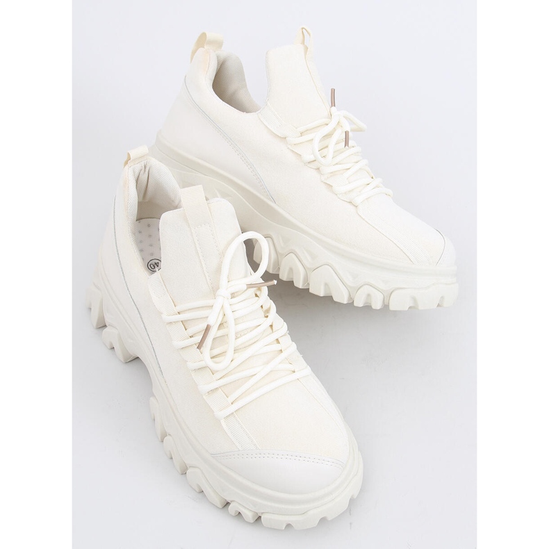 Huggy Beige sportske cipele s visokim potplatom bež 2