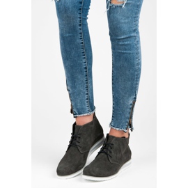 Vinceza Kožne gležnjače siva 1