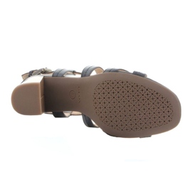 Crne klasične sandale Geox D Audalies HSA D824WA 000TU C4002 crna 1