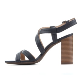 Crne klasične sandale Geox D Audalies HSA D824WA 000TU C4002 crno 3