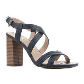 Crne klasične sandale Geox D Audalies HSA D824WA 000TU C4002 crna 4