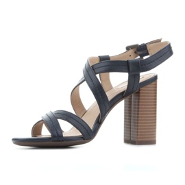 Crne klasične sandale Geox D Audalies HSA D824WA 000TU C4002 crna 5