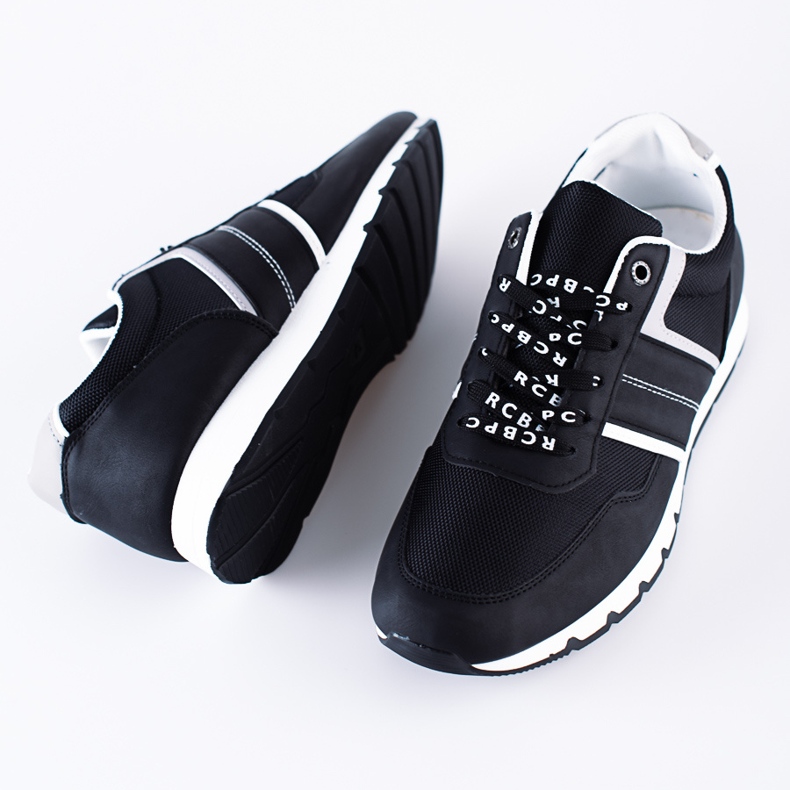 Udobne crne muške sportske cipele Shelovet crno 2