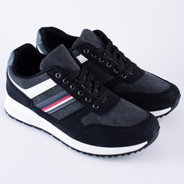 Udobne crne muške sportske cipele Shelovet crna 1