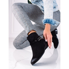 W. Potocki Potocki ženske čizme, kaubojske čizme s lancem crno 1