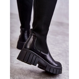 PS1 Ženske visoke čizme Workers Black Austin crna 2