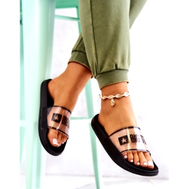 Ženske papuče Big Star JJ274639 crne crna 4