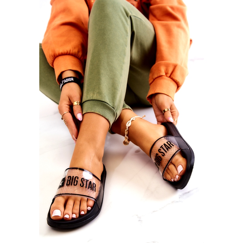 Ženske papuče Big Star JJ274639 crne crna 1