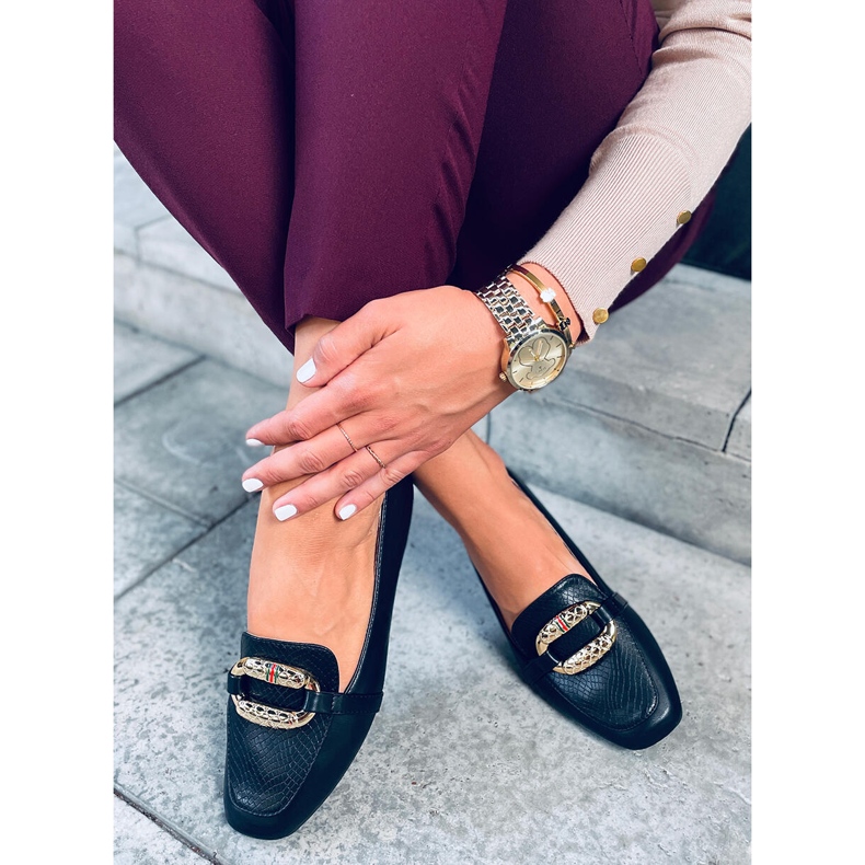 Ženske Sajmon crne mokasinke crna 1