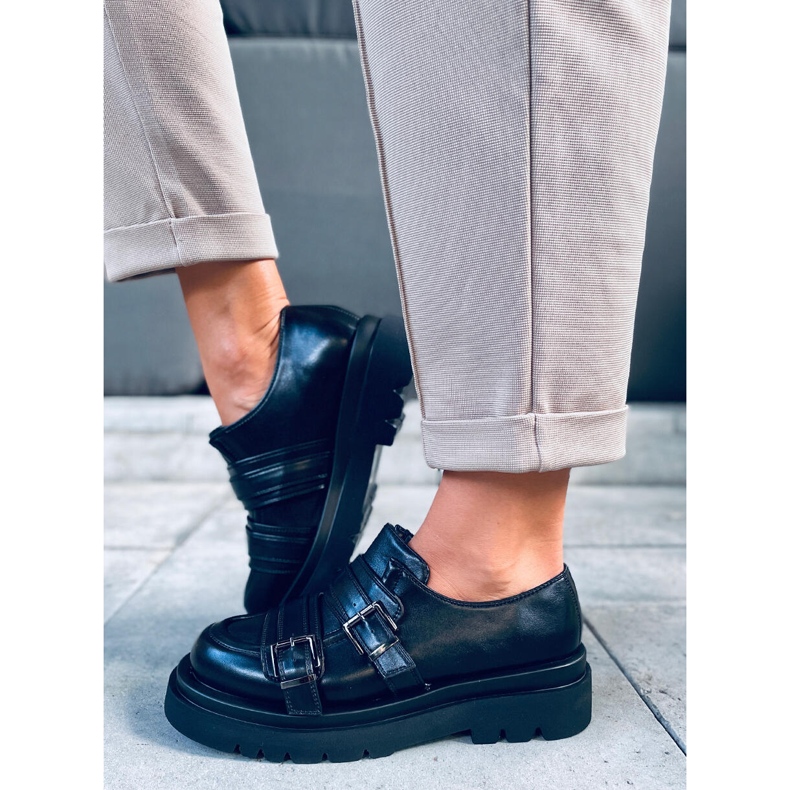 Atena Crne ženske mokasinke crna 1