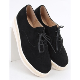 Ženske mokasine, espadrile Apia Black crno 1