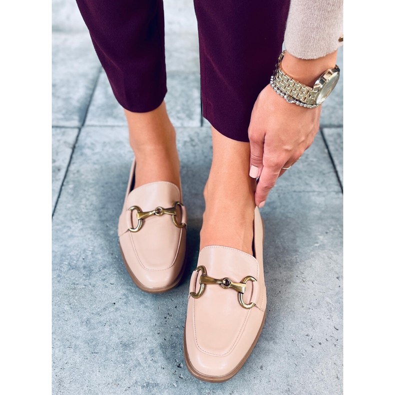 Ženske mokasine Jonna Khaki bež 2