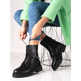 Ženske crne torbe sa Shelovet lancem na debeloj platformi crna 1