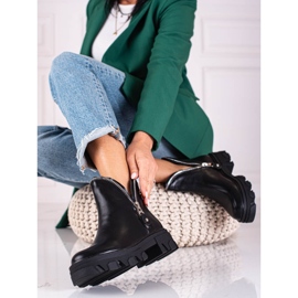 Crne ženske čizme Shelovet sa zatvorenim patentnim zatvaračem crna 2