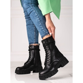 Shelovet ženske radnice na debelom potplatu crna 2