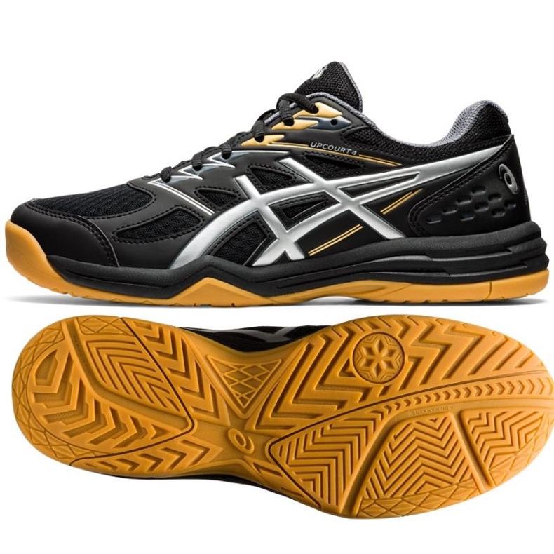 Asics Upcourt 4 1071A053-001 odbojkaške cipele crna crna 1