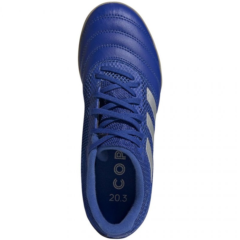 Adidas Copa 20.3 In Sala Jr EH0906 kopačke srebrna, plava plava 1