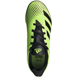 Adidas Predator 20.4 Tf Jr EH3041 kopačke crno zelena 1