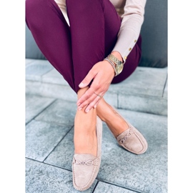 Ženske Saga kaki mokasinke bež 1