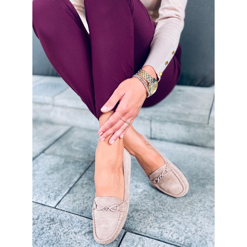 Ženske Saga kaki mokasinke bež 1