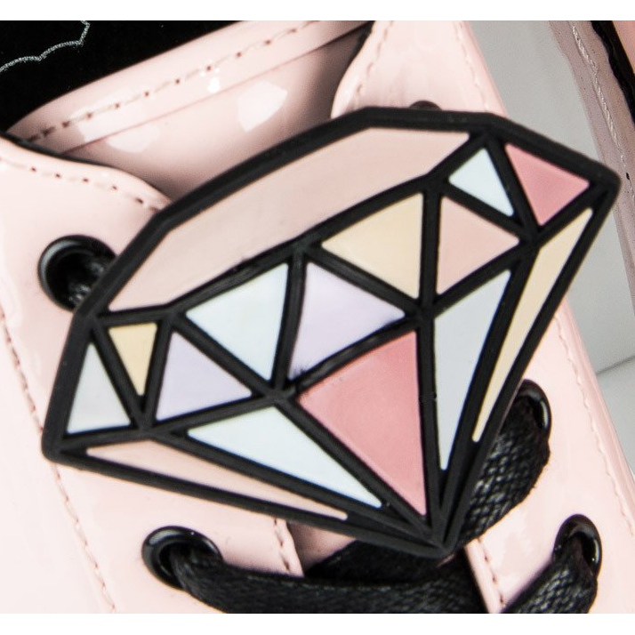 Betler Dijamant lakirane tenisice ružičasta 1