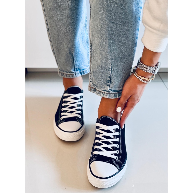 Basic Crne ženske klasične tenisice crna 2