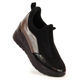 Ženske brogues na wedge pete eVento crna 2