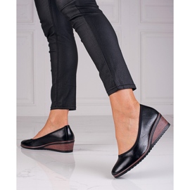 W. Potocki Crne pumpe na klin W. Potockog crna 1