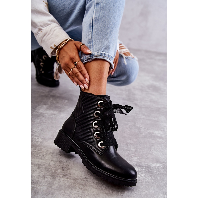 PG1 Crne Torino prošivene čizme s grijanjem crna 1