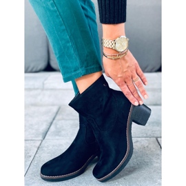 Linzi Crne gumene čizme na petu crna 1