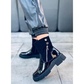 Unni Crne lakirane čizme crna 1