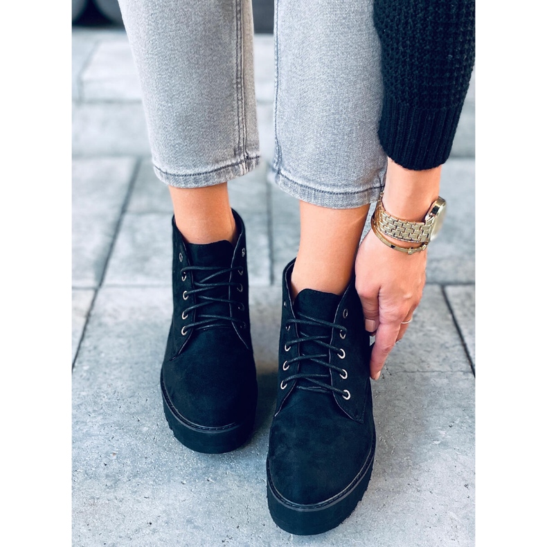 Cipele na vezanje Fillo Black crna 1