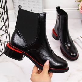 Ženske crne lakirane Jodhpur čizme Filippo crna 2