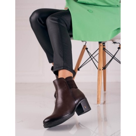 W. Potocki Klasične smeđe ženske čizme Potocki smeđa 2