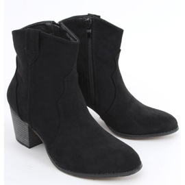 Seed Black kaubojske čizme na visoku petu crna 1