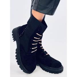 Radnice s gornjim dijelom čarapa Rio Black crno 1